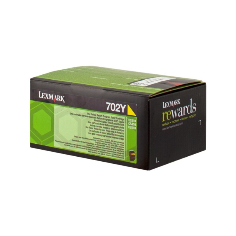 ORIGINAL Lexmark toner giallo 702Y 70C20Y0 ~1000 Seiten cartuccia di stampa riutilizzabile