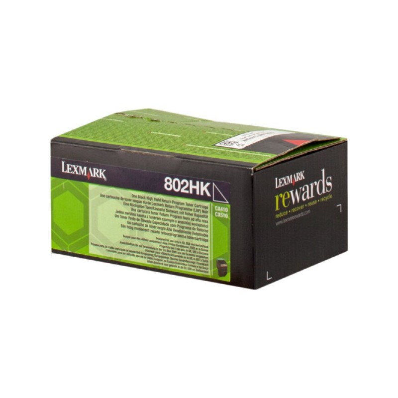 ORIGINAL Lexmark toner nero 802HK 80C2HK0 ~4000 Seiten cartuccia di stampa riutilizzabile