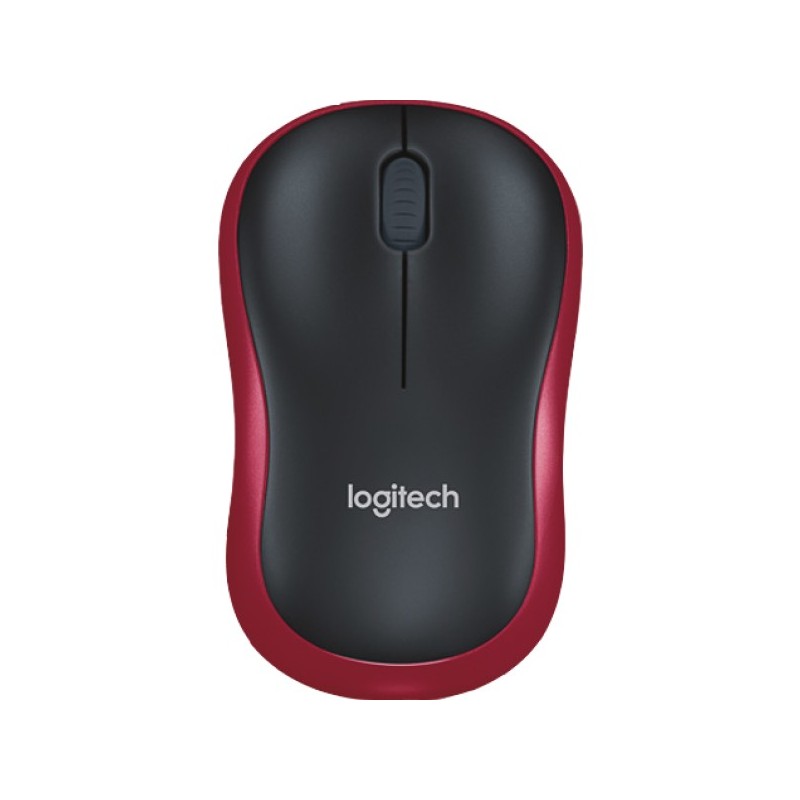 ORIGINAL Logitech Accessori per computer Rosso 910-002240 M185 - Maus Mouse wireless Logitech, 2,4 GHz, ricevitore wireless (USB