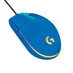 ORIGINAL Logitech Accessori per computer Blu 910-005798 G203 Gaming Maus USB, 6 pulsanti, 200 - 8000 DPI, RGB, 2.1 m, 62.15 x 11