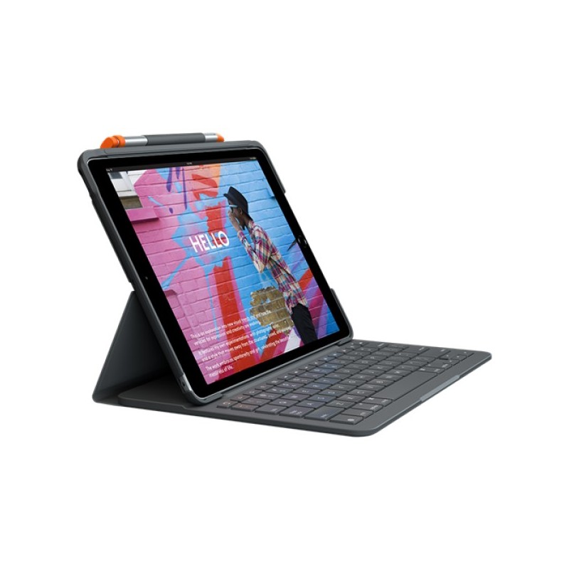 ORIGINAL Logitech Accessori per computer graphite 920-009474 Slim Folio - für iPad Gen 7., 8. und 9. Gen.