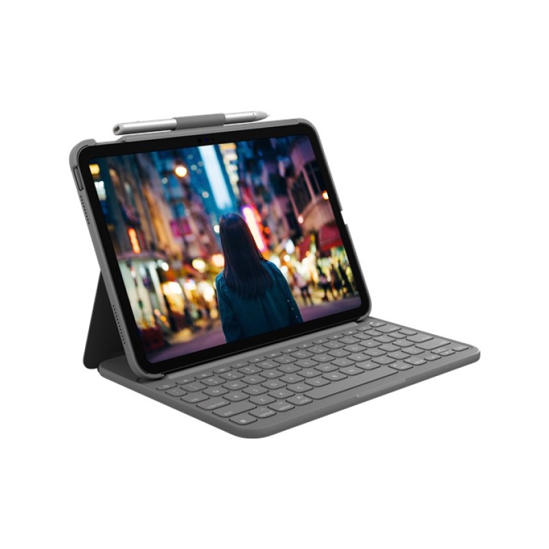 ORIGINAL Logitech Accessori per computer Grigio 920-011423 Slim Folio für iPad