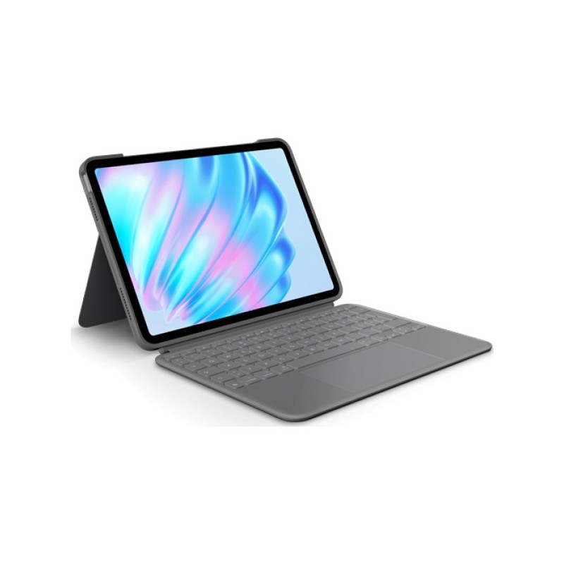 ORIGINAL Logitech Accessori per computer Grigio 920-012629 Combo Touch für iPad Air 11 f/ iPad Air 11-inch (M2), Qwertz, Smart C