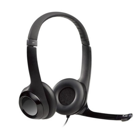 ORIGINAL Logitech Accessori per computer nero 981-000406 Headset H390 Auricolare stereo Logitech, on-ear, con cavo, lunghezza 2,