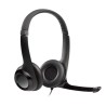 ORIGINAL Logitech Accessori per computer nero 981-000406 Headset H390 Auricolare stereo Logitech, on-ear, con cavo, lunghezza 2,