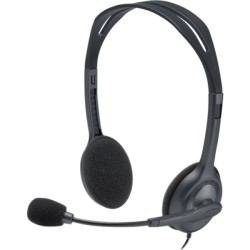 ORIGINAL Logitech Accessori per computer nero 981-000593 H111 - Headset Cuffia stereo Logitech, on-ear, con cavo, lunghezza 1,8 