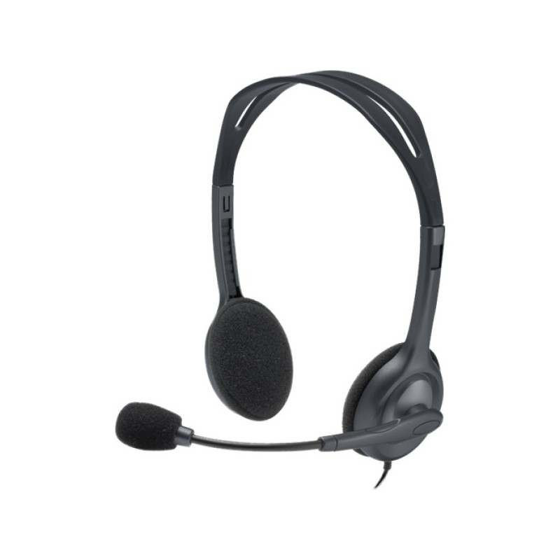 ORIGINAL Logitech Accessori per computer nero 981-000593 H111 - Headset Cuffia stereo Logitech, on-ear, con cavo, lunghezza 1,8 