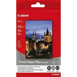 ORIGINAL Canon Carta Bianco 1686B015 SG-201 carta fotografica, 10 x 15 cm, 260 gr/m², 50 pagine, semigloss