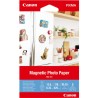 ORIGINAL Canon Carta Bianco 3634C002 MG-101 A6 Carta fotografica magnetica, 10 x 15 cm, 5 fogli, 670 g/m².