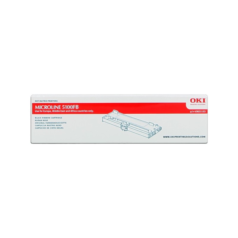 ORIGINAL OKI Nastro colorato nero 5100FB 43821103