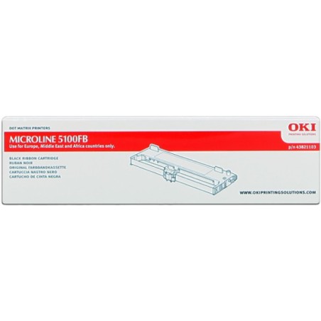 ORIGINAL OKI Nastro colorato nero 5100FB 43821103