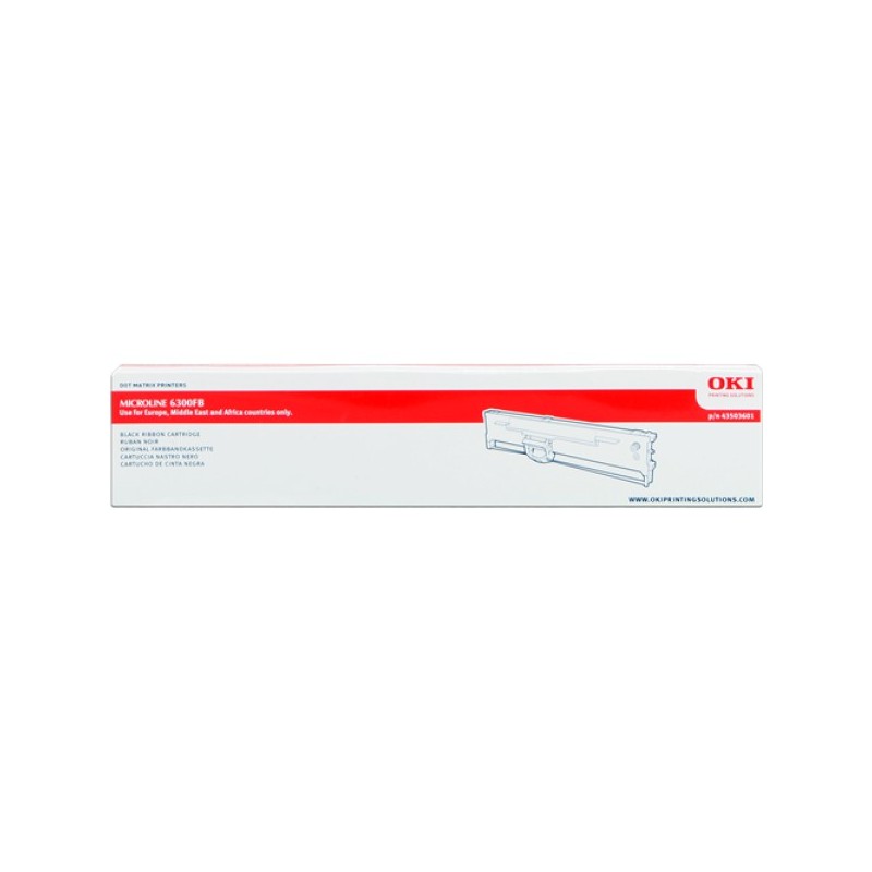 ORIGINAL OKI Nastro colorato nero 6300FB 43503601 4 milioni cifre