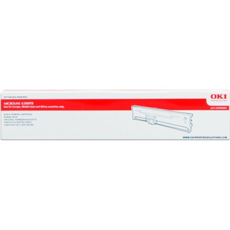 ORIGINAL OKI Nastro colorato nero 6300FB 43503601 4 milioni cifre
