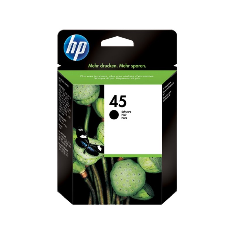 ORIGINAL HP Cartuccia d'inchiostro nero 51645AE 45 ~930 Seiten 42ml