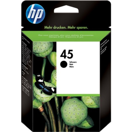 ORIGINAL HP Cartuccia d'inchiostro nero 51645AE 45 ~930 Seiten 42ml