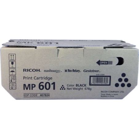 ORIGINAL Ricoh toner nero 407824 MP601BK ~25000 Seiten