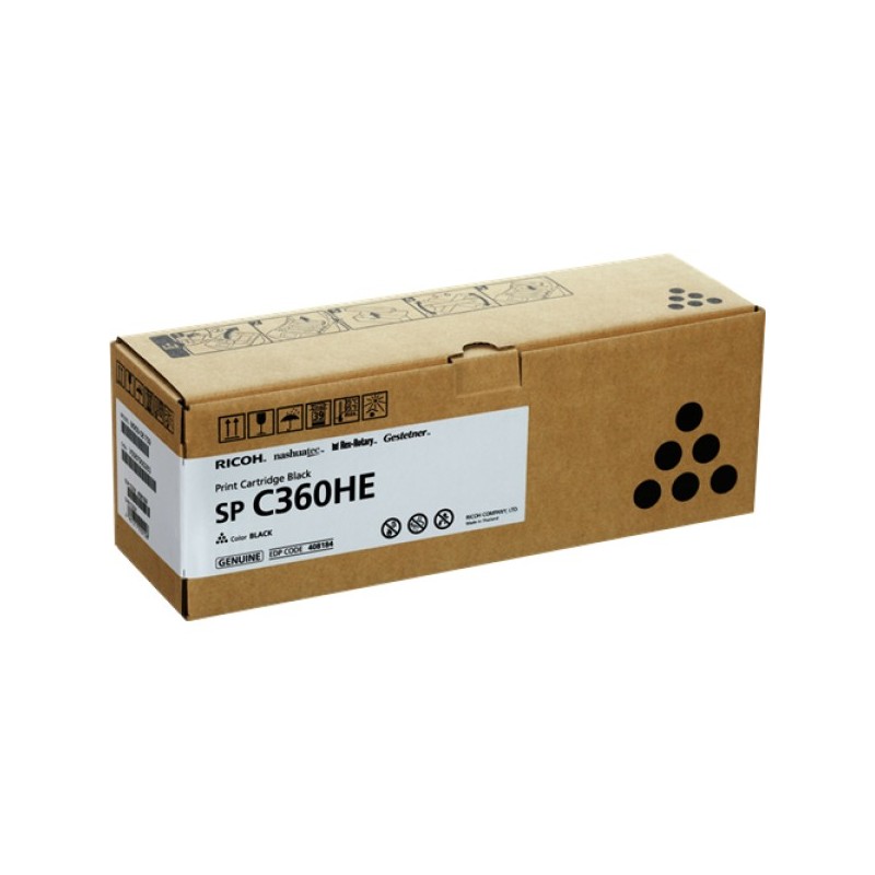 ORIGINAL Ricoh toner nero 408184 SP C360HEBK ~7000 Seiten