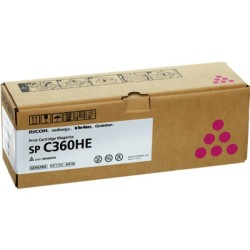 ORIGINAL Ricoh toner magenta 408186 SP C360HEM ~5000 Seiten