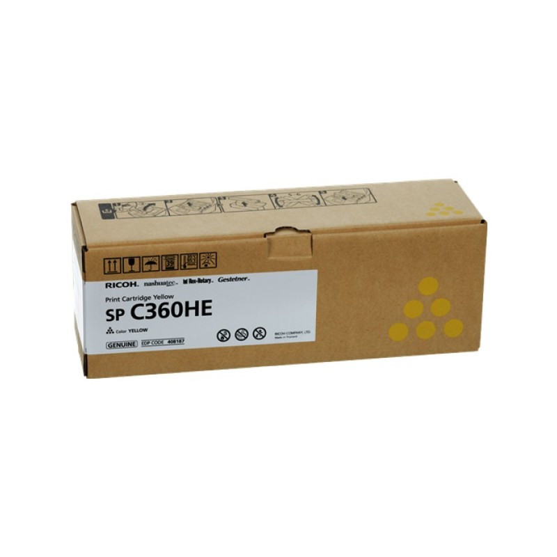 ORIGINAL Ricoh toner giallo 408187 SP C360HEY ~5000 Seiten