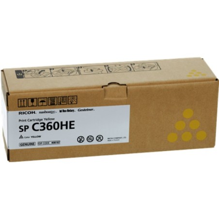 ORIGINAL Ricoh toner giallo 408187 SP C360HEY ~5000 Seiten