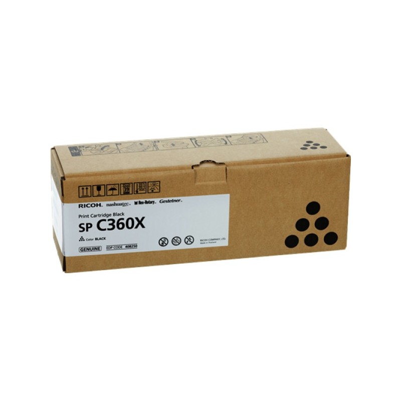 ORIGINAL Ricoh toner nero 408250 SP C360XBK ~10000 Seiten