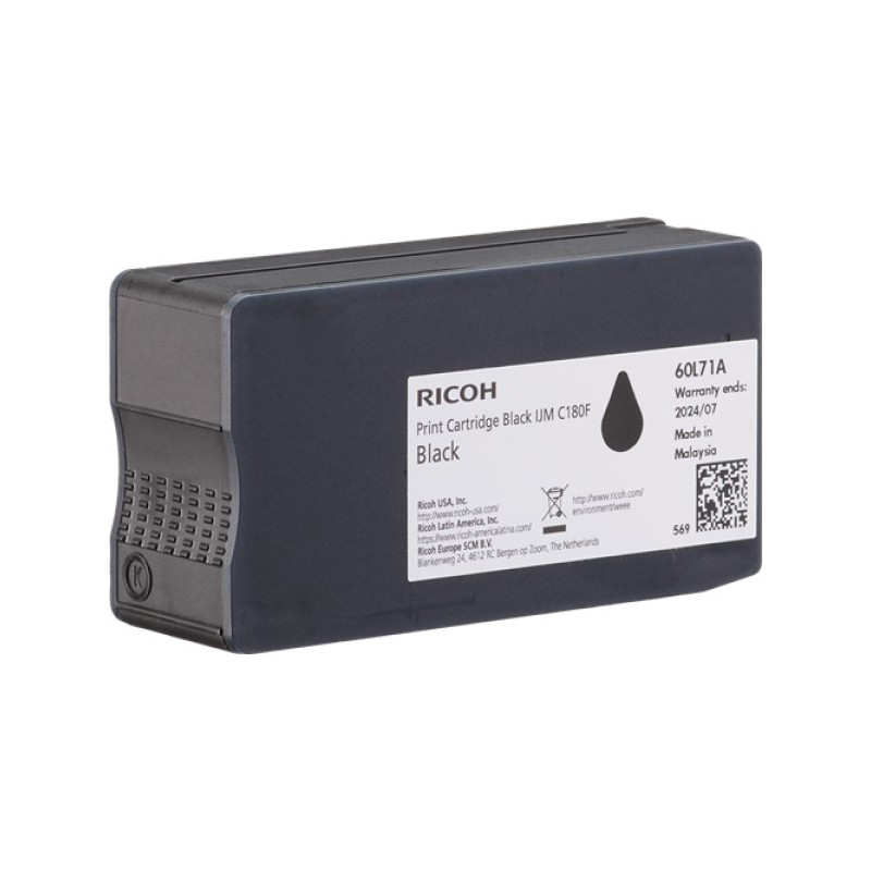 ORIGINAL Ricoh Cartuccia d'inchiostro nero 408517 Black IJM C180F ~2000 Seiten