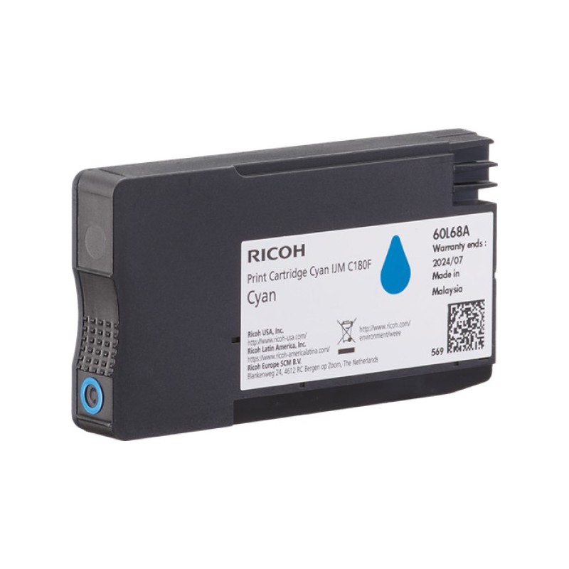 ORIGINAL Ricoh Cartuccia d'inchiostro ciano 408518 Cyan IJM C180F ~1600 Seiten