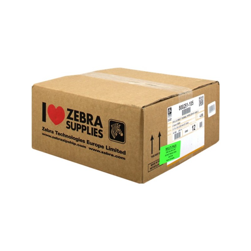 <p>ORIGINAL Zebra Etichette Bianco 800261-105 12PCK Z -Select 12 Rotoli, termo, 2000D, 31,75x25,4 mm, 2580 Et./Rotolo</p>
