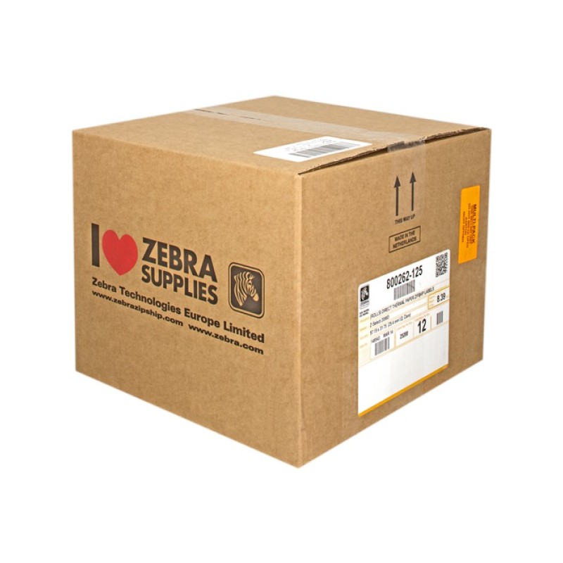 <p>ORIGINAL Zebra Etichette Bianco 800262-125 12PCK Z-Select 12 Rotoli, termo, 2000D, 57x32 mm, 2100 Et./Rotolo, permanente</p>