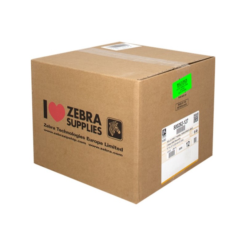 <p>ORIGINAL Zebra Etichette Bianco 800262-127 12PCK Z-Select 12 Rotoli, carta termica, 2000D, 57x32mm, 2100 Et./Rotolo, separabi