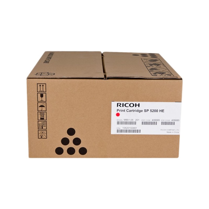 ORIGINAL Ricoh toner nero 821229 SP 5200HE ~25000 Seiten