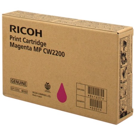 ORIGINAL Ricoh Cartuccia d'inchiostro magenta 841637 MP CW2200M 100ml