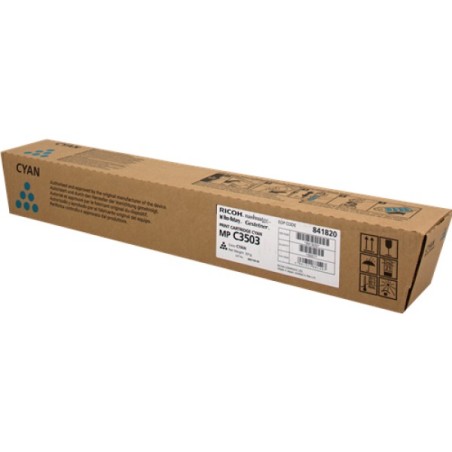 ORIGINAL Ricoh toner ciano 841820 MP C3503C ~18000 Seiten