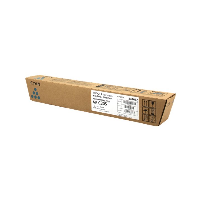 ORIGINAL Ricoh toner ciano 842082 MP C305C ~4000 Seiten