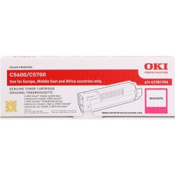 ORIGINAL OKI toner magenta 43381906 C5600 ~2000 Seiten