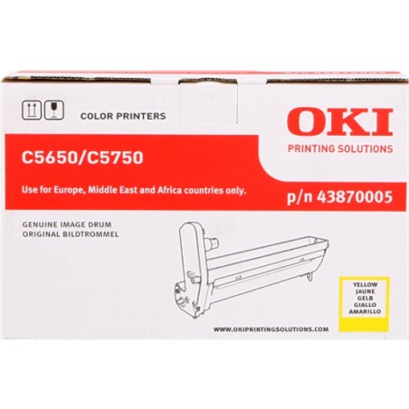 ORIGINAL OKI Tamburo giallo 43870005 C5650/5750 ~20000 Seiten tamburo
