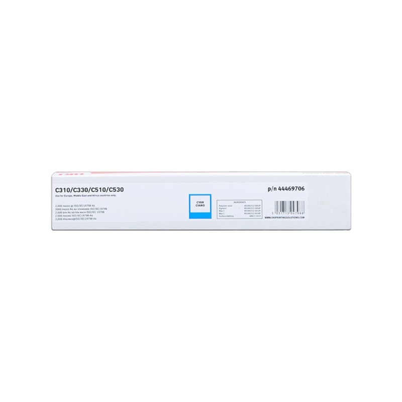 ORIGINAL OKI toner ciano 44469706 C310/330/510/530 ~2000 Seiten