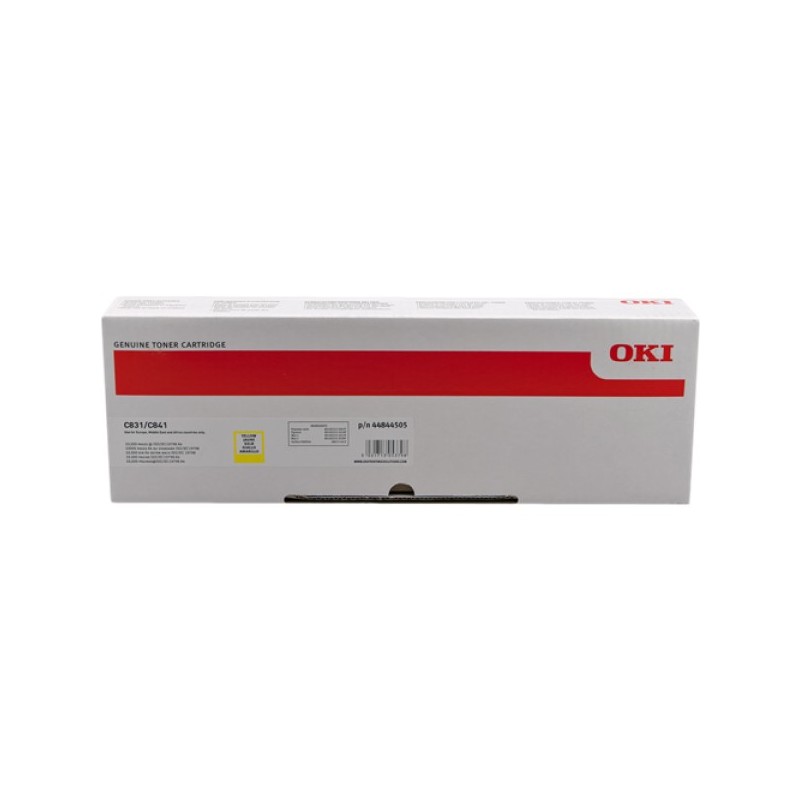 ORIGINAL OKI toner giallo 44844505 C831/841 ~10000 Seiten