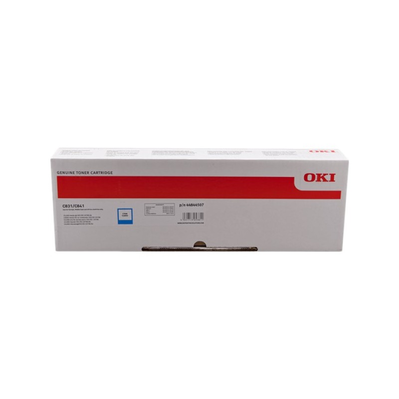 ORIGINAL OKI toner ciano 44844507 C831/841 ~10000 Seiten