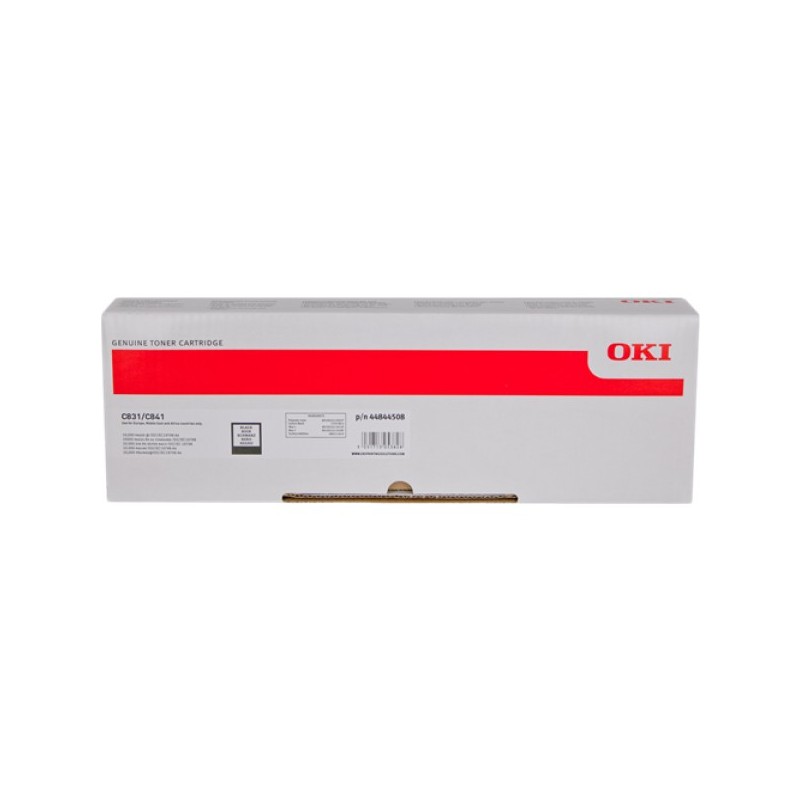 ORIGINAL OKI toner nero 44844508 C831/841 ~10000 Seiten