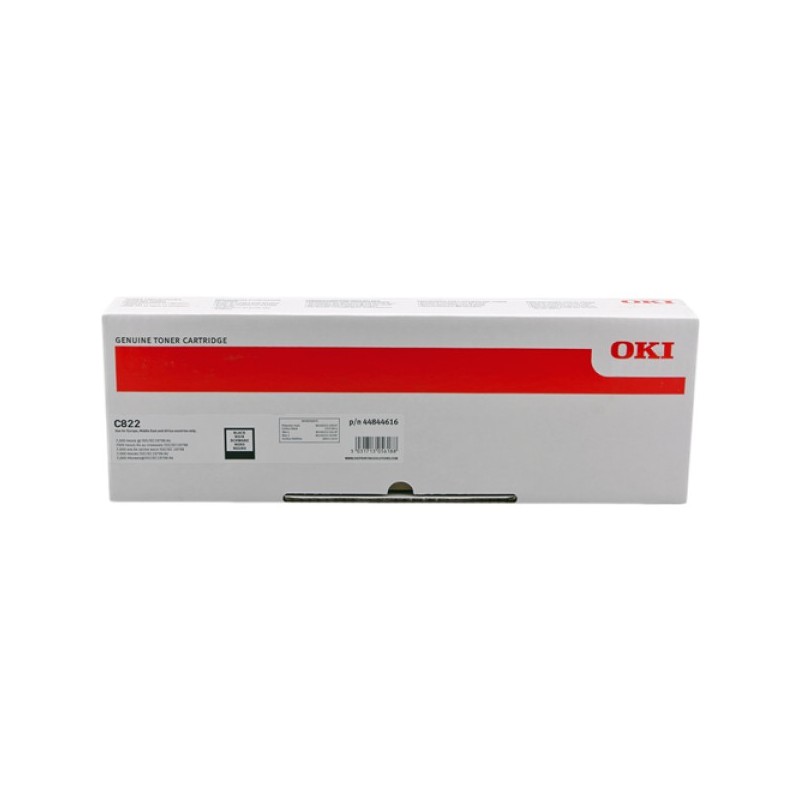 ORIGINAL OKI toner nero 44844616 C822 ~7000 Seiten
