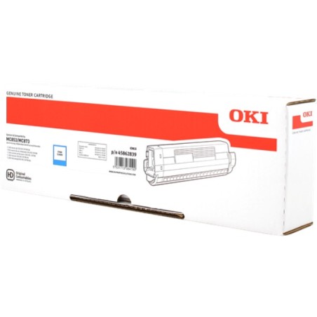 ORIGINAL OKI toner ciano 45862839 MC853/873/833 ~7300 Seiten