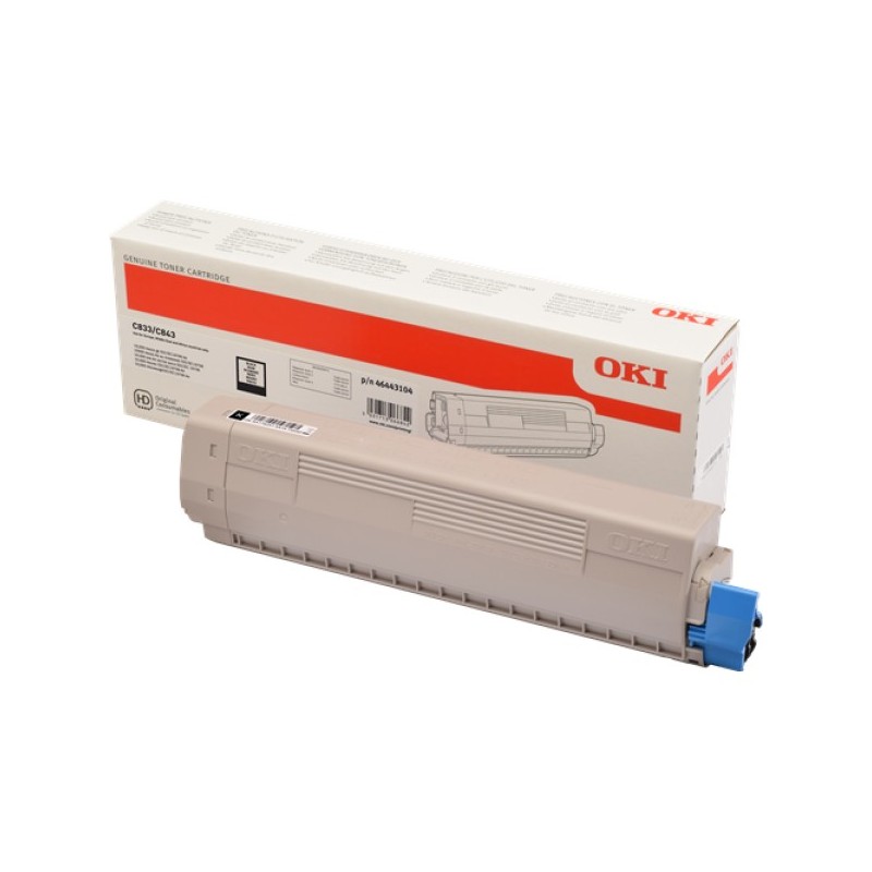 ORIGINAL OKI toner nero 46443104 C833/C843 ~10000 Seiten