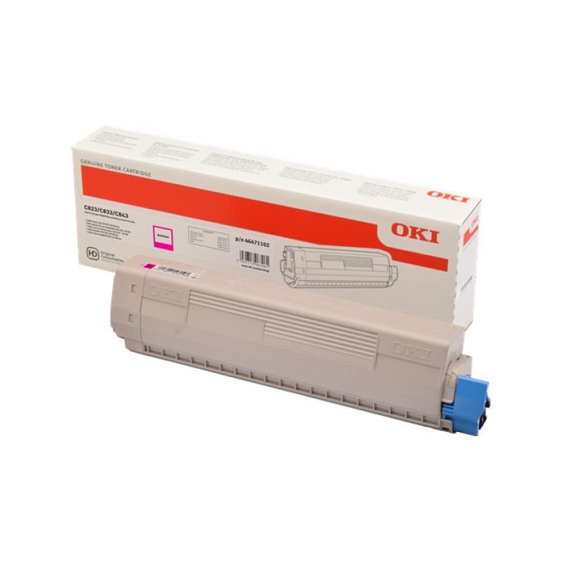 ORIGINAL OKI toner magenta 46471102 C823/C833/C843 ~7000 Seiten