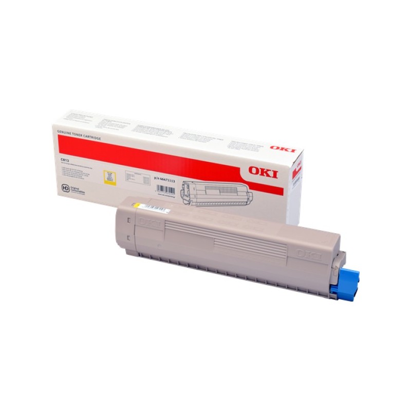 ORIGINAL OKI toner giallo 46471113 C813 ~5000 Seiten