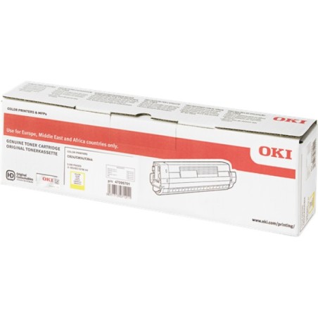 ORIGINAL OKI toner giallo 47095701 C824/C834/C844 ~5000 Seiten