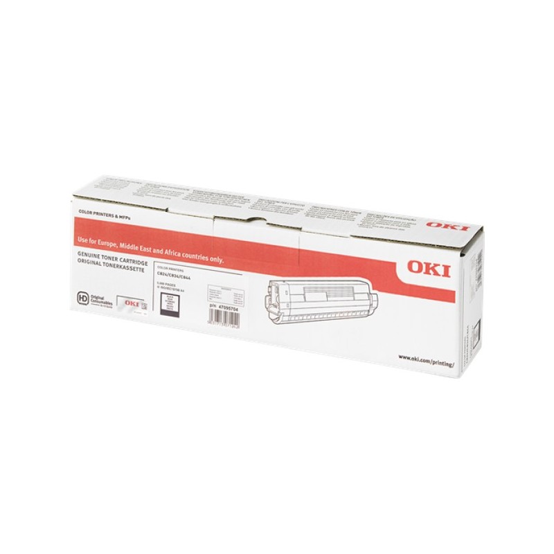 ORIGINAL OKI toner nero 47095704 C824/C834/C844 ~5000 Seiten