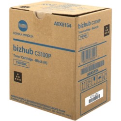 ORIGINAL Konica Minolta toner nero A0X5154 TNP50K ~5000 Seiten