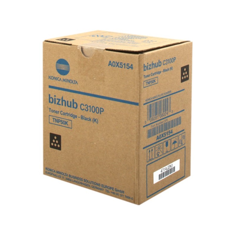 ORIGINAL Konica Minolta toner nero A0X5154 TNP50K ~5000 Seiten