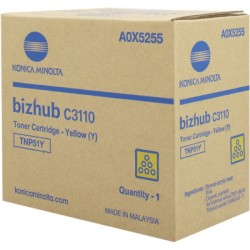ORIGINAL Konica Minolta toner giallo A0X5255 TNP51Y ~5000 Seiten